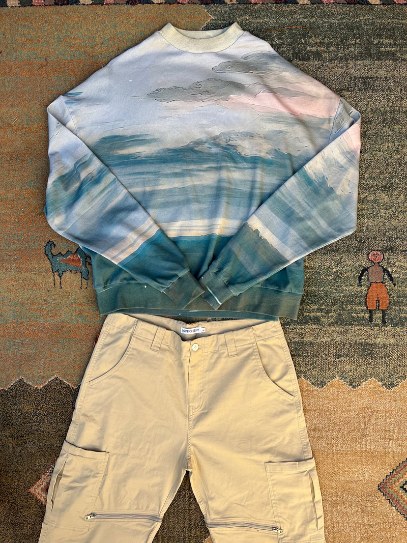 Monet Clouds Sweater Crewneck
