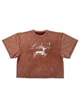 Cropped T-Shirt - Lahore - Rust