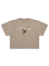 Cropped T-Shirt - Karachi- Sand
