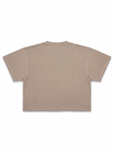 Cropped T-Shirt - Lahore- Sand