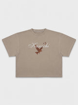 Cropped T-Shirt - Karachi- Sand