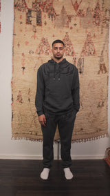 sustainable charcoal unisex hoodie