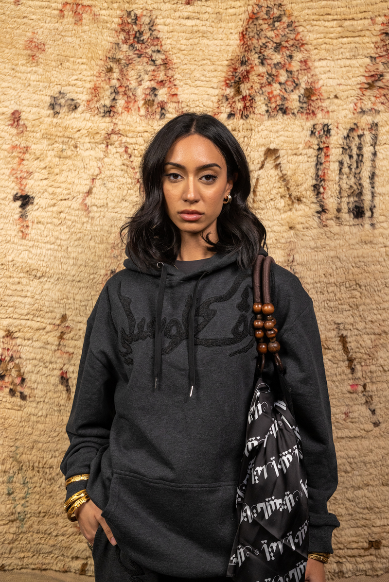 sustainable charcoal unisex hoodie